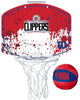Set clippers Wilson Team Mini Hoop NBA con palla e mini canestro multicolore