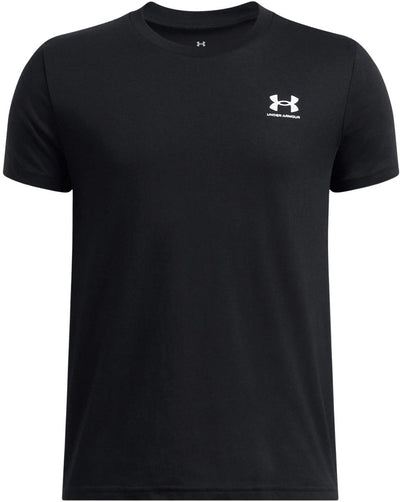 Under Armour UA B Sportstyle LC SS Camiseta deportiva unisex - Negro - Blanco