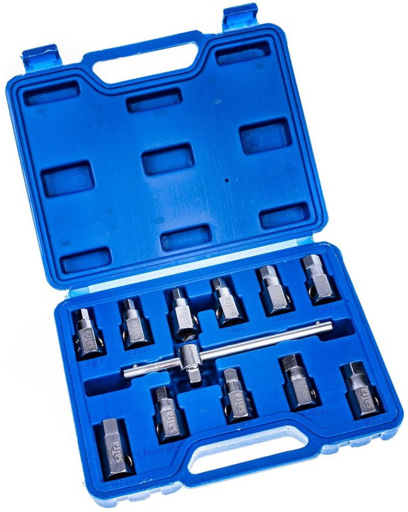Satra s-12odp - set chiavi per tappi olio - 3 8 azionamenti - 12 pezzi