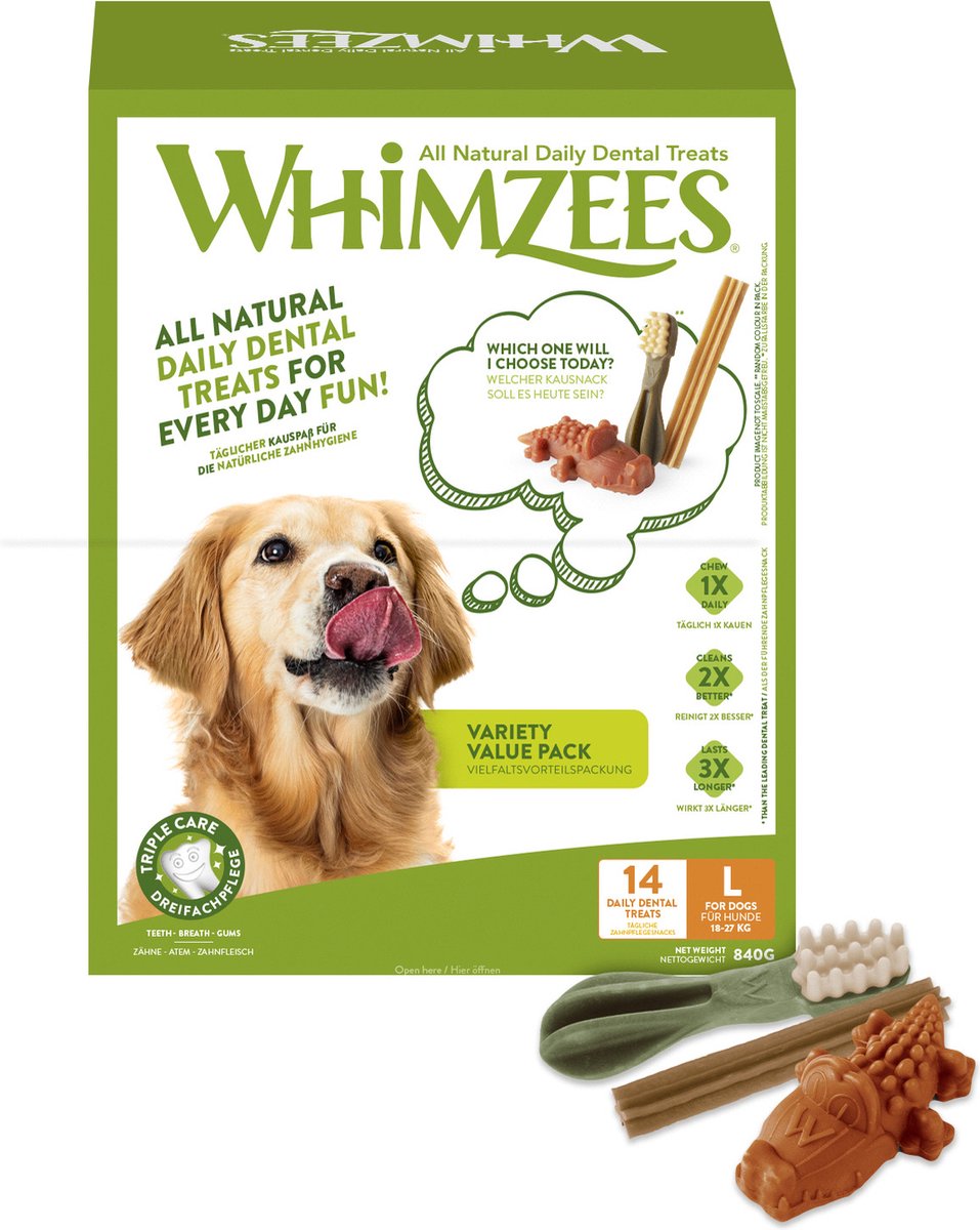 Caja de variedades de whimzees