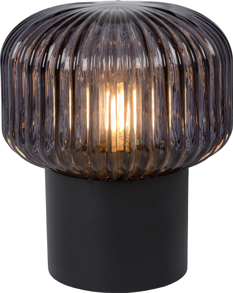 Lucide jany - lampada da tavolo - ø 16 cm - 1xe14 - nera