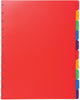 Exacompta schede removibili per album da esposizione con anelli, in pp colorato, 10 schede
