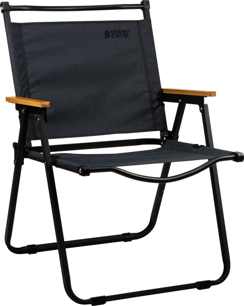 Silla de camping plegable Abbey Camp - 62 x 54 x 85 cm - gris -