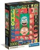 Clementoni rompecabezas rick morty 1000 piezas adulto.