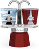 Bialetti mini express magrite - juego con 2 tazas