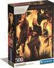 Clementoni - puzzle - 500 pezzi - casa del drago - scatola compatta - puzzle per adulti