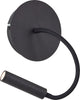 Brilliant jutta - aplique - LED 4.1w con brazo flexible e interruptor - negro