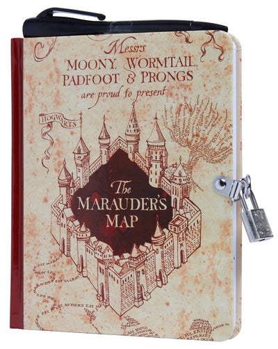 Serratura e chiave di Harry Potter -: serratura della mappa del predone e diario delle chiavi