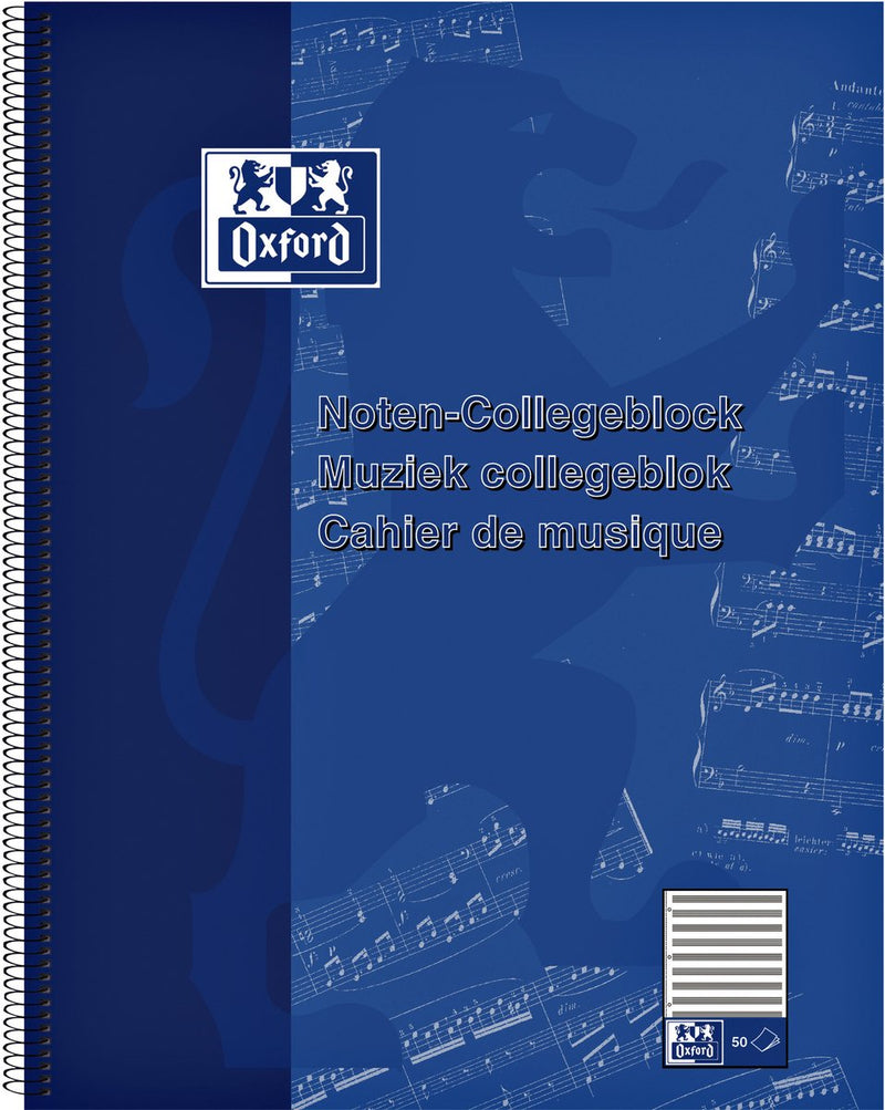 Bloc de notas Oxford - A4 - 50 hojas - azul
