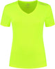 Rogelli promo hardloopshirt dames - korte mouwen - fluorgeel - xs