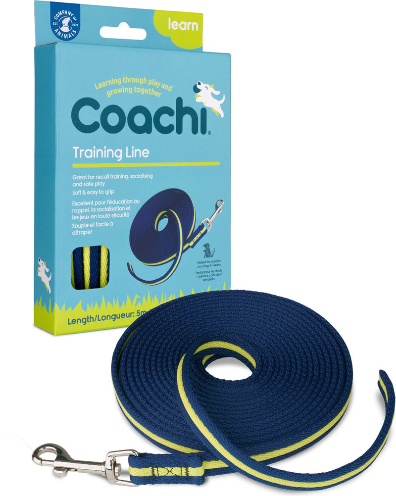 Compañía de animales línea de entrenamiento coachi azul marino lima 5m