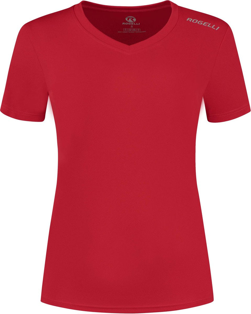Rogelli promo hardloopshirt dames - korte mouwen - rood - xxl