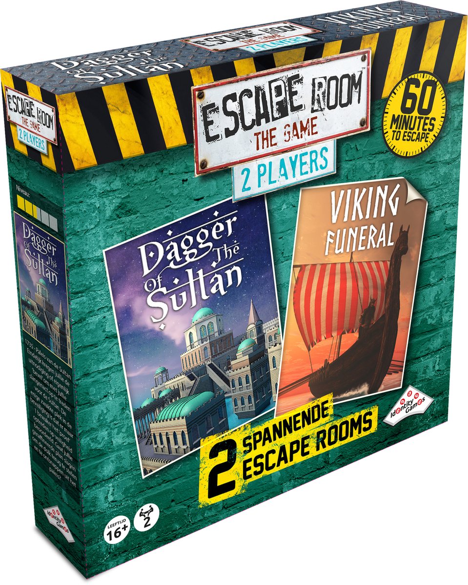 Giochi d'identità escape room il gioco per 2 giocatori (pugnale del funerale del sultano vichingo) - rompicapo