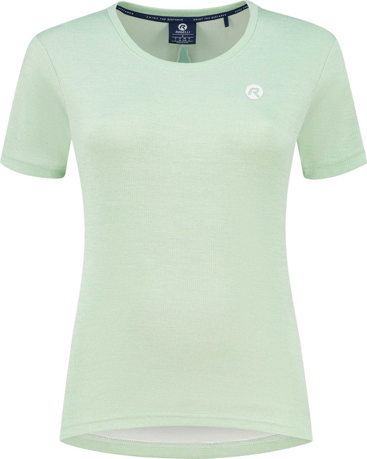 Maglia da corsa Rogelli aya donna - maniche corte - verde - s