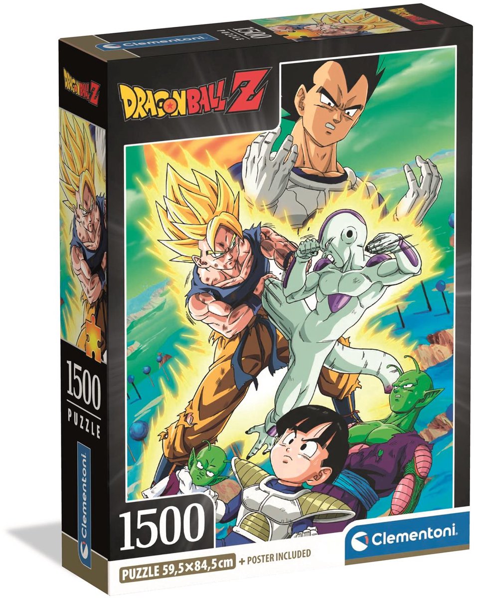 Clementoni - rompecabezas - 1500 piezas - dragonball z compact
