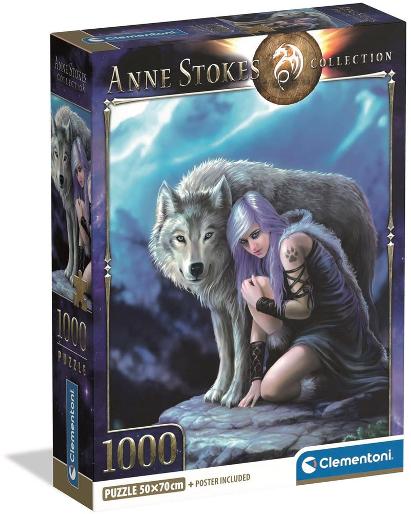 Clementoni - puzzel - 1000 stukjes - anne stokes protector - puzzel voor volwassenen