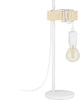 Eglo townshend - lampada da tavolo - 1 luce - e27 - rovere bianco