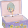 Goki Music Box Ballerina Flowers Purple