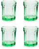 Serax - paola navone fish fish - bicchiere m - verde - 7 ø - 22cl - 4 pezzi