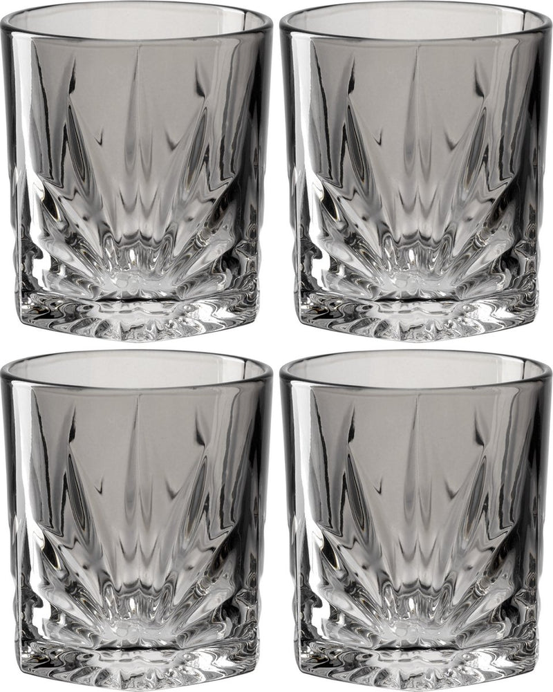 Vaso de whisky Leonardo 330ml gris capri - juego de 4