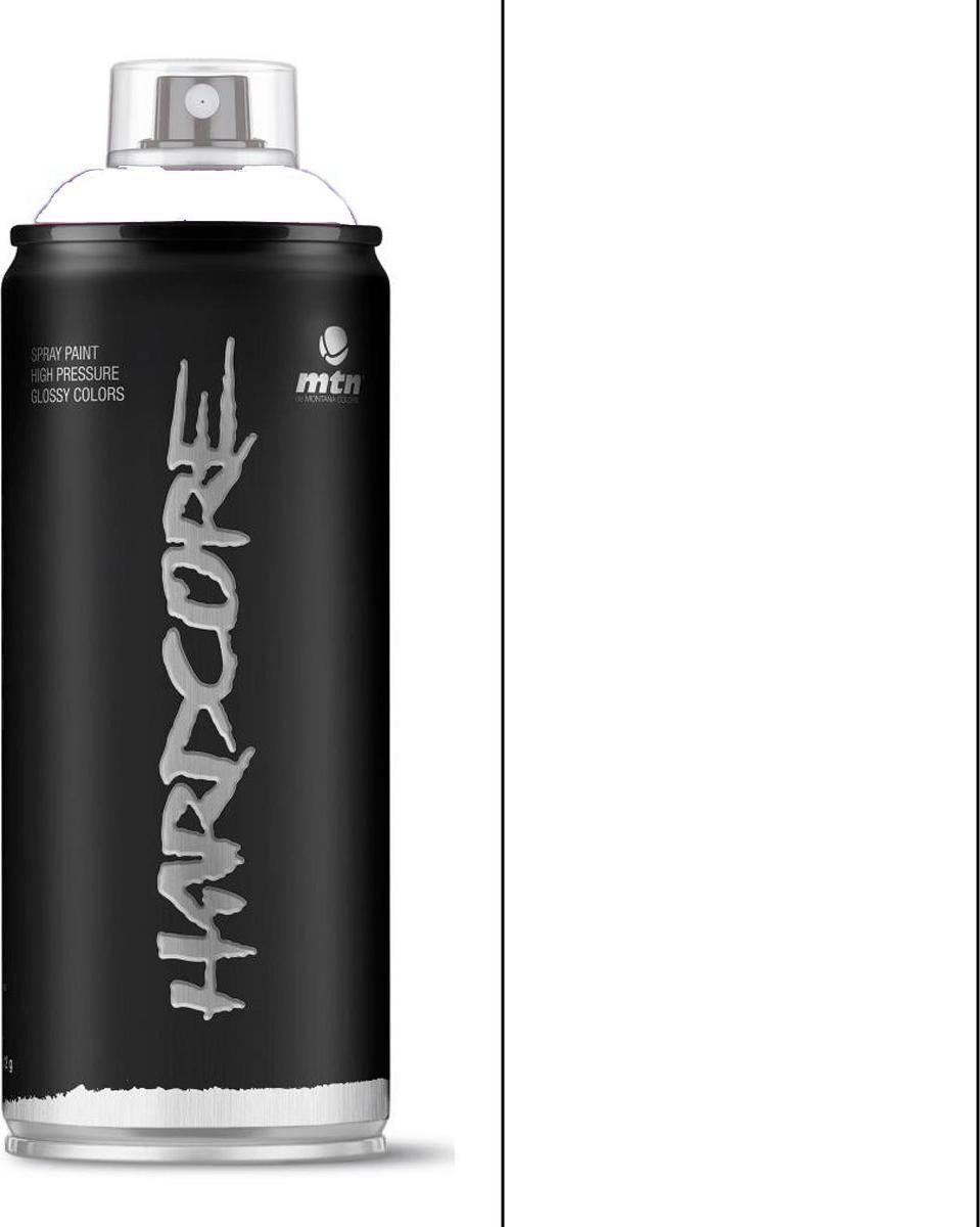 Montana colors mtn mat witte spuitverf - 400ml hoge druk en matte afwerking