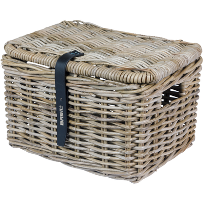 Basil Bicycle cestino dax piccolo grigio con coperchio