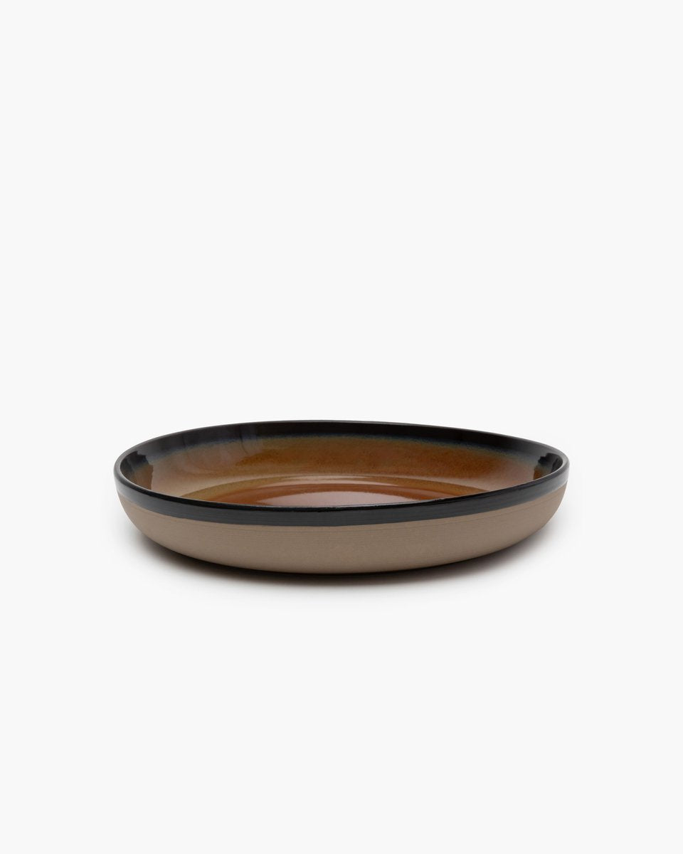 Serax - sergio herman surface - serveerschaal m - roestbruin - h 5,5cm - 32 ø