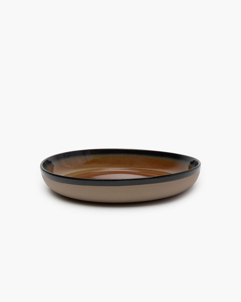 Serax - sergio herman surface - serveerschaal m - roestbruin - h 5,5cm - 32 ø