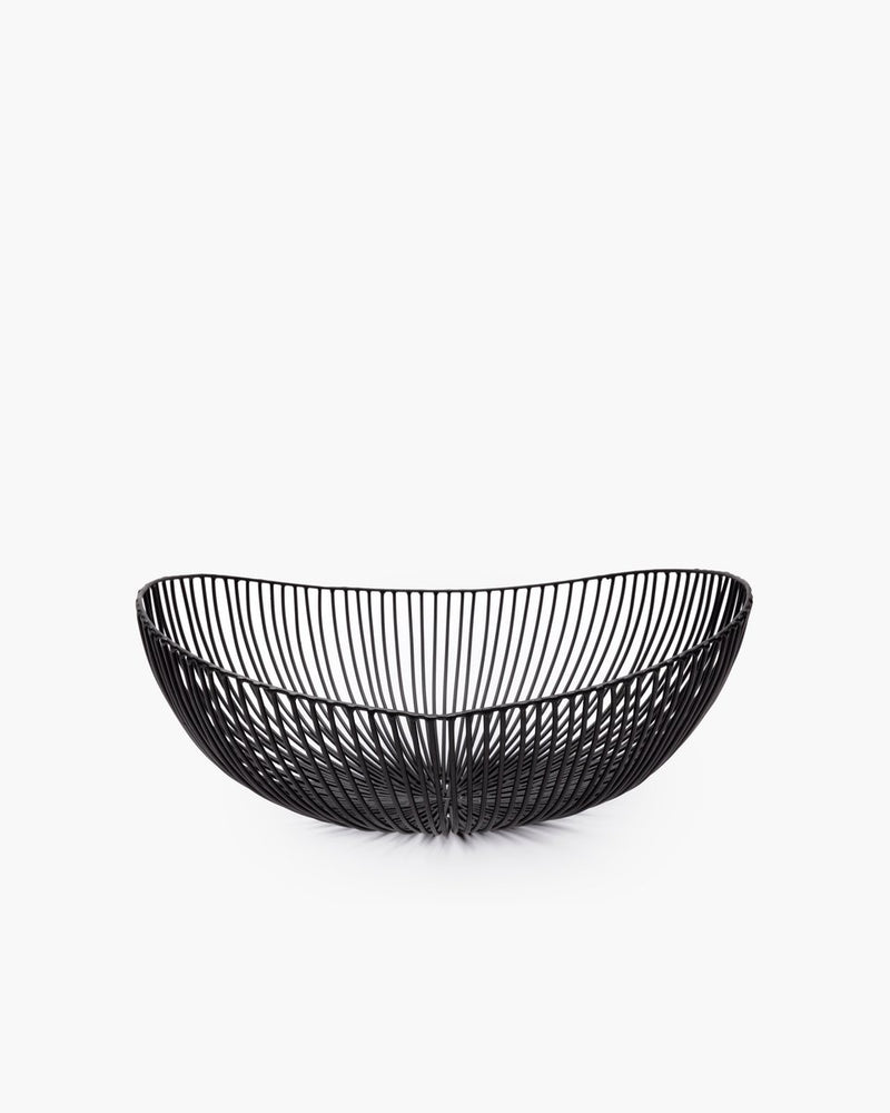 Serax - antonino sciortino catu - cestino l - nero - ferro - 20 ø - h 14cm