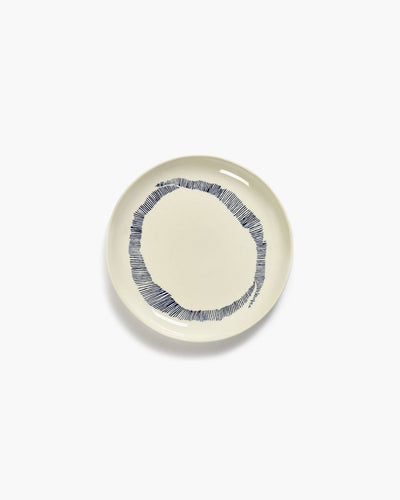 Serax - fiesta ottolenghi - plato s - blanco azul - 19 ø - 2 piezas