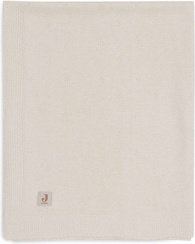 Jollein - coperta per lettino 75x100 cm - coperta per lettino, coperta per lettino, coperta per bambini - accogliente maglia avorio