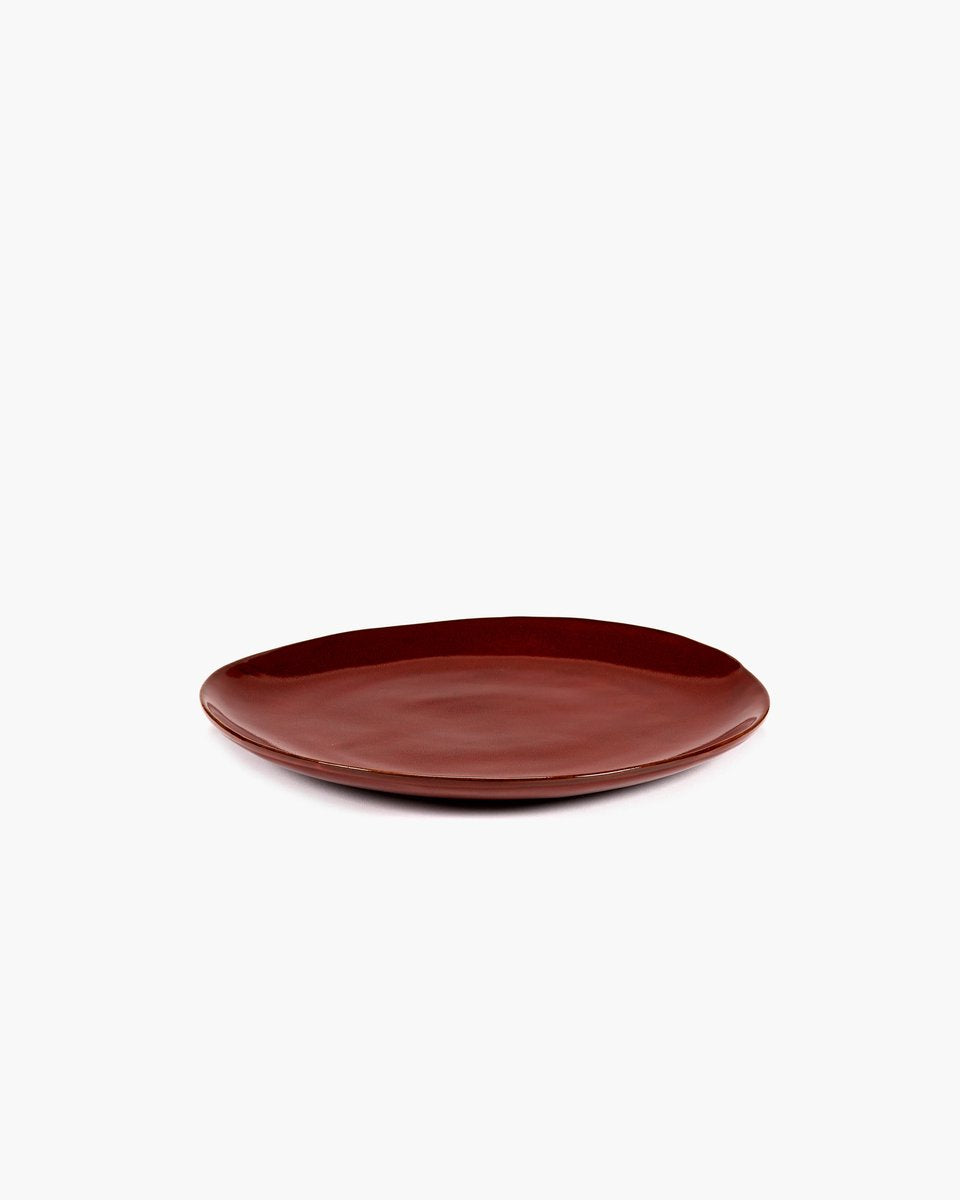 Serax - marie michielssen la mère - piatto xl - rosso veneziano - 27 ø - 2 pezzi