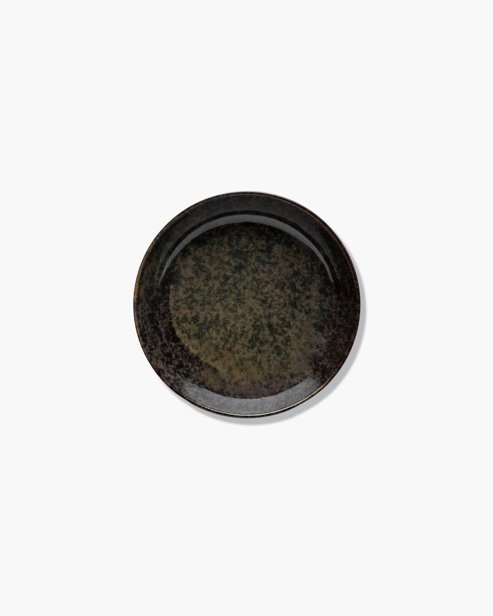Surface by sergio herman piatto fondo serax - ø19 cm x h4 cm - 4 pezzi - grigio indi