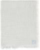 Jollein coperta per culla in jersey 75x100 cm - righe con frange verde mare avorio - gots