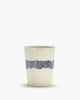 Serax - fiesta ottolenghi - taza de té - blanco azul - 8 ø - 4 piezas