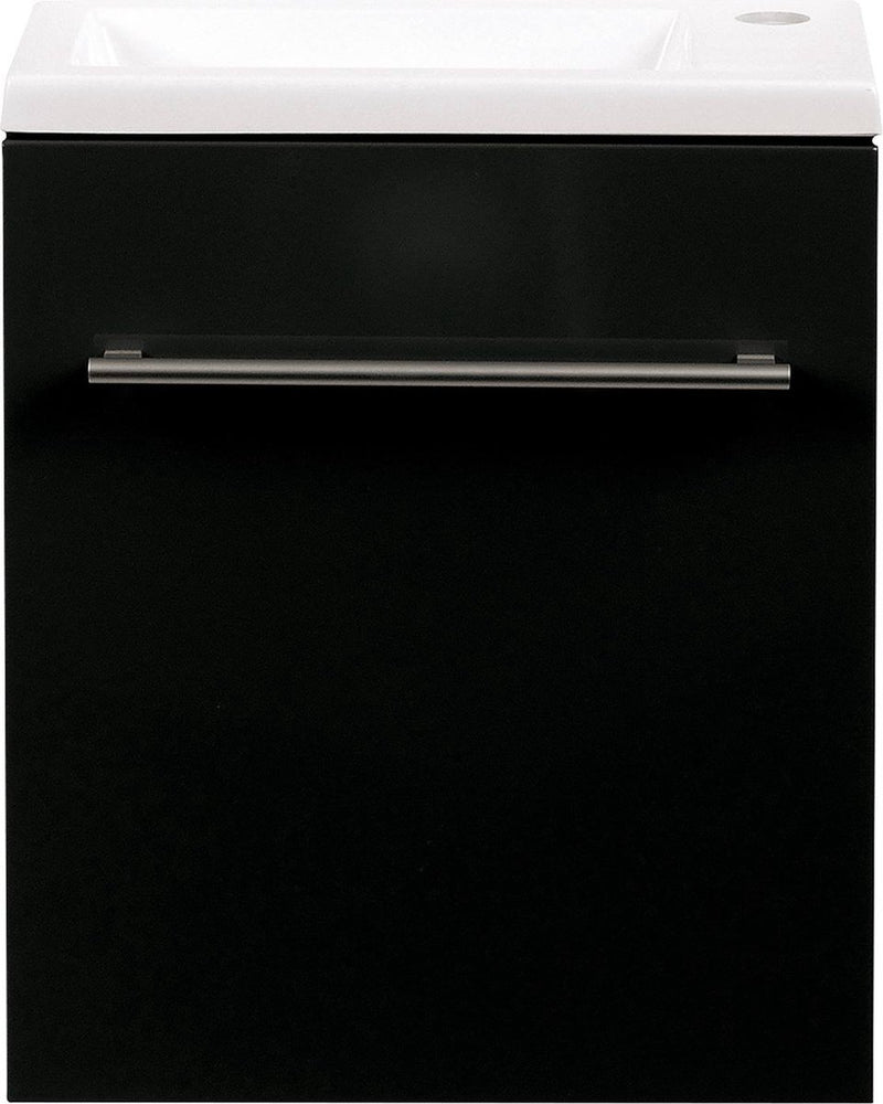 Differnz fontana mobile stretta 40x22 cm nero