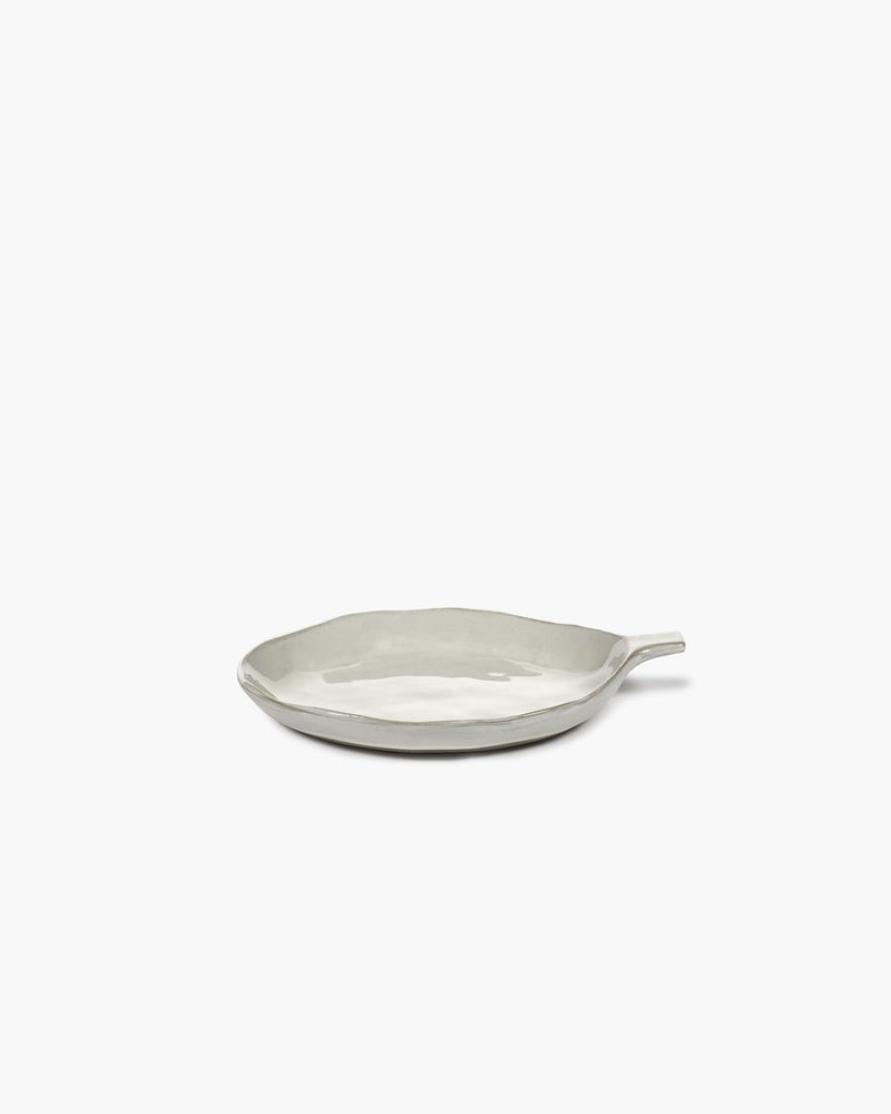 Serax - marie michielssen - la mère - plato con mango - blanco - 20 ø - 2 piezas