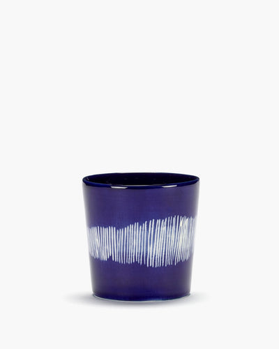 Serax - ottolenghi fiesta - taza de café - azul oscuro blanco - 7 ø - 25cl - 4 piezas