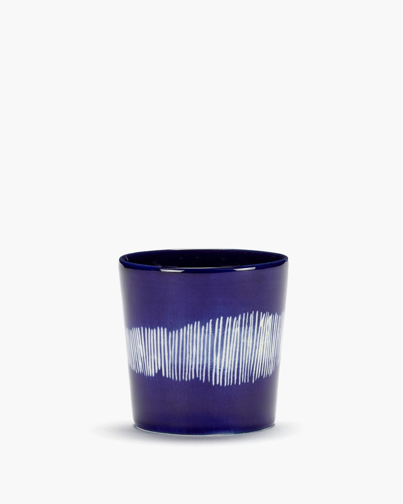 Serax - ottolenghi feast - koffiekop - donkerblauw wit - 7 ø - 25cl - 4 stuks