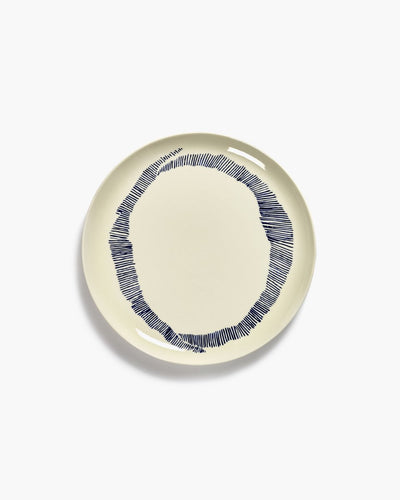 Serax - fiesta ottolenghi - plato l - blanco azul - 26 ø - 2 piezas
