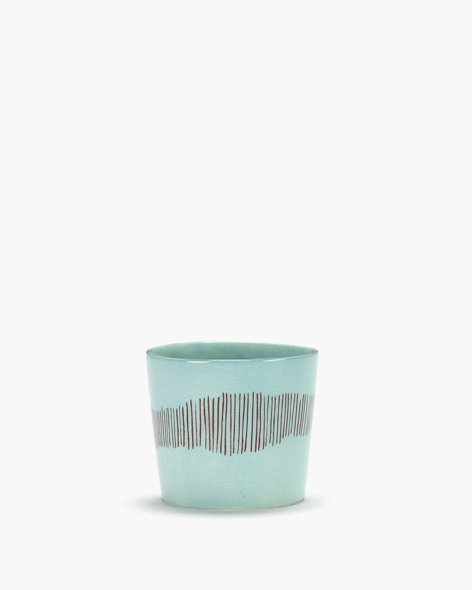 Serax - festa ottolenghi - tazzina espresso - azzurro blu rosso - 7 ø - h 6cm - 15cl - 4 pezzi