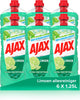 Ajax detergente multiuso lime 6 x 1,25 l - confezione risparmio