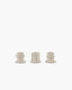 Serax - marie michielssen marie - candeliere - beige - 5 ø - h 4,5 cm - 3 pezzi