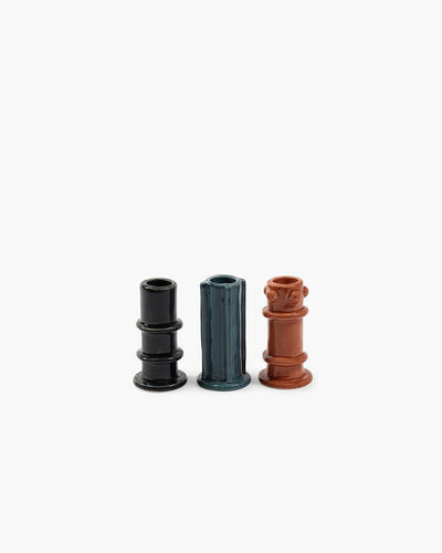 Serax - marie michielssen - candlestick assortment - mix colors - 5 ø - 3 pieces