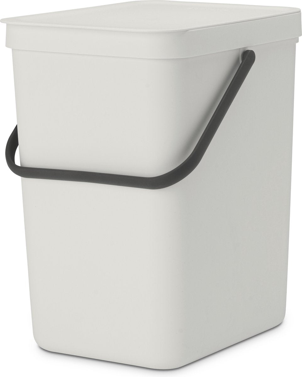 Pattumiera Brabantia sort go - 25 litri - grigio chiaro