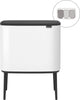 Brabantia bo touch bin prullenbak - 3 x 11 liter - afvalscheiding - white