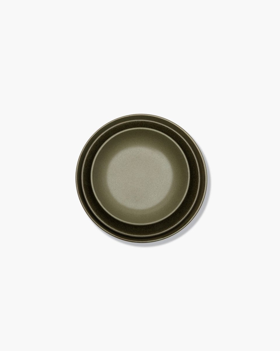 Serax - sergio herman surface - deep plate m - camo green - 19 ø - 4 pieces