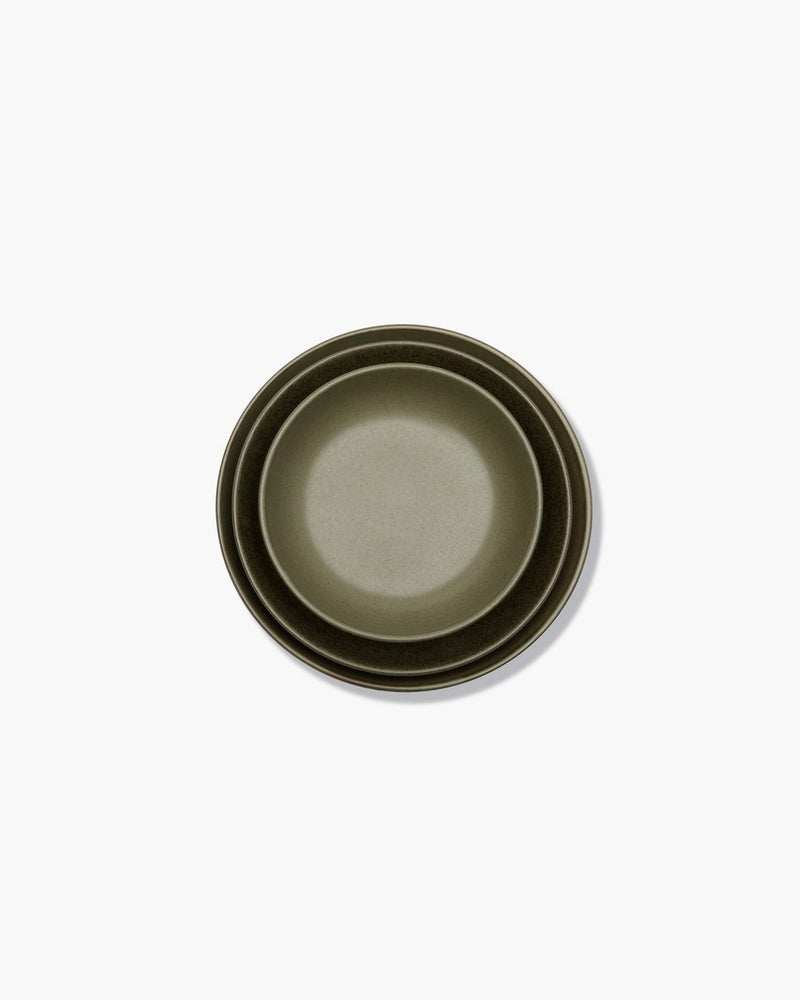 Serax - sergio herman surface - deep plate m - camo green - 19 ø - 4 pieces