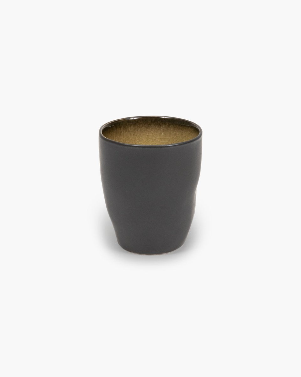 Serax - pascale naessens pure - tazza - verde - 7 ø - h 9,3cm - 19,6cl - 2 pezzi
