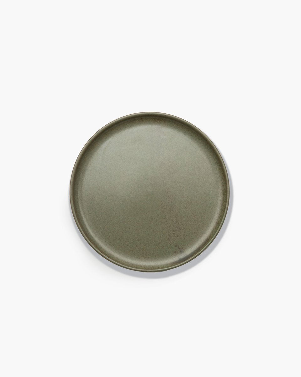 Serax - sergio herman superficie - piatto m - verde mimetico - 24 ø - 4 pezzi